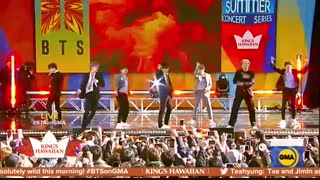 اجرای اهنگ fire btsدر مراسم GMA2019..