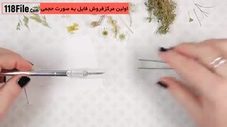 ساخت گردنبند با گل خشک