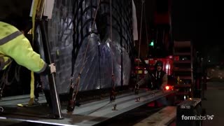 پرینتر سه بعدی و قلب ولنتاین در میدان تایمز (بزرگ‌ترین لنز جهان)