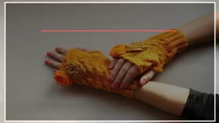 بافت دستکش های دخترانه با استفاده از قالب