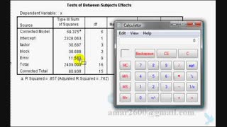 فیلم آموزشی    روش محاسبه R squared آر 2 در تحلیل واریانس