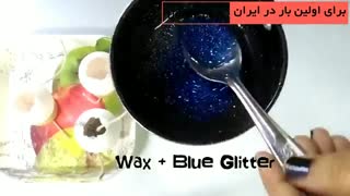 ساخت شمع های تزیینی با طرح تخم مرغ