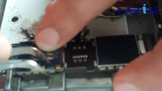 آموزش تعویض سوکت سیم کارت آیفون 5S - تعمیرات 118