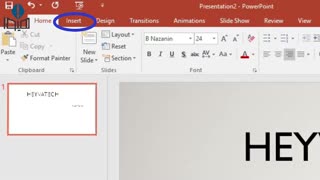 نحوه قرار دادن فیلم در پاورپوینت