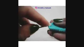 آموزش بافتنی با قلاب_جاکلیدی روباه