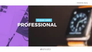 پروژه آماده افتر افکت اسلایدشو خط زمانی - Simple Timeline