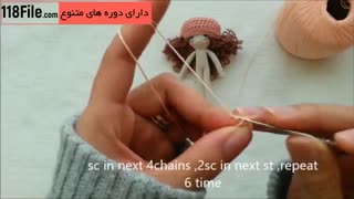 5 روش بافت لباس عروسک دخترانه
