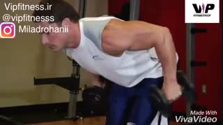 پشت بازو کیک بک با دمبل