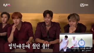 وقتی اعضا رقص کاپلی شونو رو میبینن -_- با زیرنویس/ Monsta x