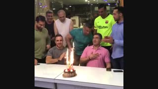 جشن تولد احمدرضا عابدزاده کلینیک زیبایی