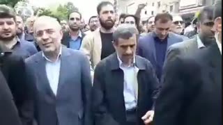 همراهی دکتر احمدی نژاد در راهپیمایی روز قدس با شعارهای... روکش دندان