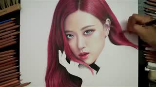نقاشی رزی عضوBLACKPINK