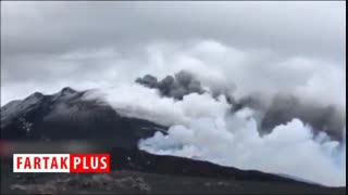 فیلمی از فوران آتشفشان اِتنا در ایتالیا