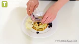 پنکیک بلوبری | فیلم آشپزی