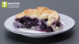 کروسان بلوبری | فیلم آشپزی