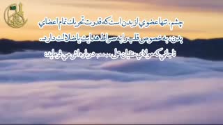 چشم، محرک اعضای بدن-حجت الاسلام محمد جواد نوروزی نصرت