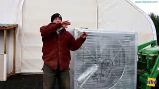 نحوه نصب فن اگزاست گلخانه - فن اگزاست گلخانه