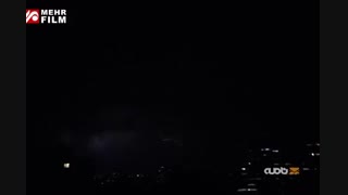 رعد و برق زیبا در تهران