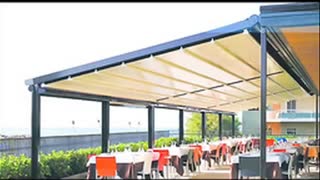 حقانی 09380039391- فروش سقف برقی تراس رستوران-سقف تاشو رستوران