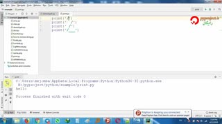 python print