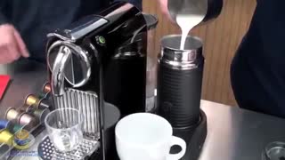 درست کردن لاته در اسپرسوساز نسپرسو مدل سیتیز اند میلک - سیتی کالا