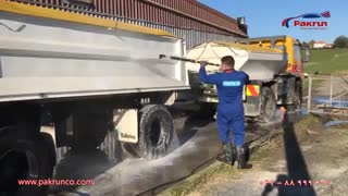 شستشوی تاچلس ماشین سنگین با ست لنس دوقلو