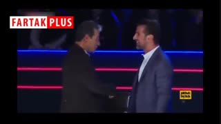 در آوردن ادای آریا عظیمی‌نژاد توسط امین حیایی روی آنتن تلویزیون