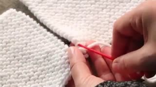 روش دوختن دَرز بافتنی بدون معلوم بودن جای دوخت