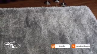 فرش شگی نقره ای رنگه جذاب