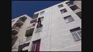 پیچ و رولپلاک نمای ساختمان جنت آباد تهران