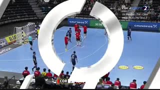 دیدار تیم های  هندبال کره و ژاپن در قهرمانی مردان جهان2019