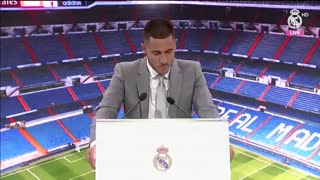 مراسم معارفه ادن هازارد در سانتیاگو برنابئو