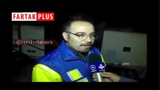 صحنه واژگونی مرگ‌بار اتوبوس تبریز