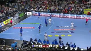 دیدار تیم های هندبال فرانسه و کرواسی در قهرمانی مردان جهان2019