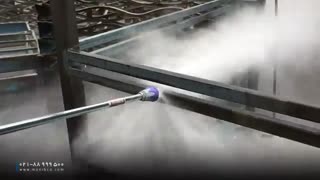 استفاده از دستگاه واترجت صنعتی فشار قوی برای زنگ بری سطح فلزات