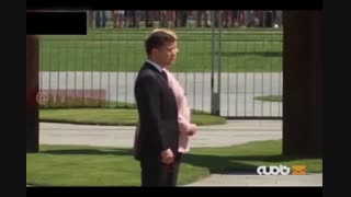 لرزش شدید آنگلا مرکل در مراسم استقبال