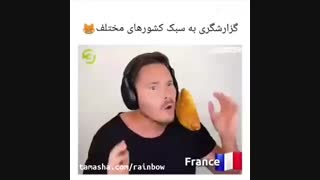 گزارشگری به زبان کشور های مختلف
