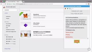 دوره ﻿AWS Blockchain - نصب Metastak Client Browser Extension