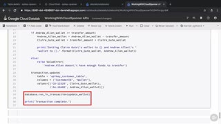 کورس ﻿Google Cloud - خواندن و نوشتن معاملات