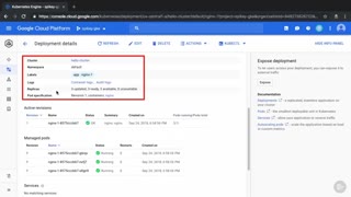 دانلود دوره ﻿Kubernetes Engine - کنسول وب: ایجاد استقرار...