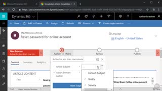 کورس ﻿Dynamics 365 - نسخه ی نمایشی: ایجاد و انتشار مقالات دانش...