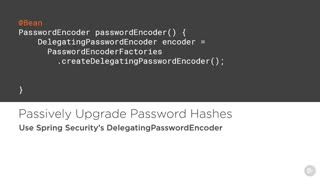 کورس ﻿Java - به روز رسانی ذخیره سازی رمز عبور با امنیت بهار...