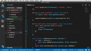 دانلود دوره ﻿Blockchain - تست واحد نوشتن