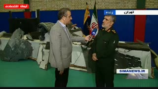 اولین تصاویر از بقایای پهباد آمریکایی ساقط شدن توسط سپاه