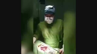 فیلم جراحی شکستگی کمر بیمار میانسال بر اثر افتادگی از ارتفاع