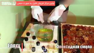 آموزش گام به گام ساخت میز با رزین - www.118file.com