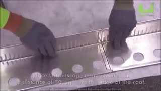 مراحل زهکشی و زیرسازی روف گاردن (بام سبز)