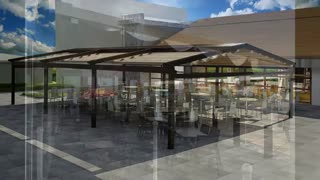 حقانی 09380039391-سقف سانروفی باغ رستوران- سقف اتوماتیک باغ تالار