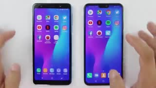 مقایسه آنر 8x هوآوی با A7 2018 سامسونگ