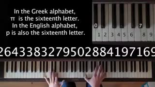 موسیقی عدد پی تا 122 رقم اعشار!